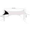 DOMETOUR outdoor sunscreen tent canopy, butterfly-shaped silver-coated sunscreen and rainproof tent, picnic camping party leisure tent - 4 of 4