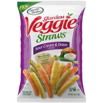 Sensible Portions Sour Cream & Onion Veggie Straws - 6oz