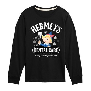 Boys' - Rudolph - Hermeys Dental Care Long Sleeve Graphic T-Shirt - 1 of 3