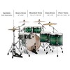 Mapex Mapex Armory Series Exotic Studioease 6-Piece Shell Pack With Fast Toms and 22" Bass Drum Emerald Burst - 2 of 3