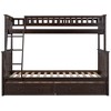 Merax Convertible Twin over Full Bunk Bed with Built-in Storage Drawers - 4 of 4