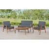 Cole Outdoor Chat Set - Linon - image 2 of 4