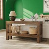 KTMBDW 63-Inch Wood Console Table, 2-Tier Narrow Long Farmhouse Entryway Table for Living Room, Hallway, Entrance, Rustic Brown - 2 of 4