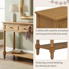 KWPZQEB Console Table, Entryway Table with 2 Drawers and Bottom Shelf, Sofa Side Display Table for Hallway, Bedroom, Living Room, Foyer - 3 of 4