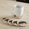 Sawyer Mill Charcoal Pig Jute Coaster Set of 6 - 4 of 4