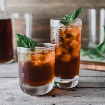 Libbey Polaris Clear Glass Tumbler and Rocks Set, 16 Pieces