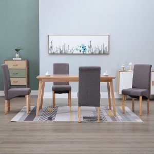 CLIHOME Modern Dining Chairs, Soft Fabric Cushioned Chairs with Solid Wood Bench Legs, Kitchen and Dining Chairs(Set of 4) - 1 of 4