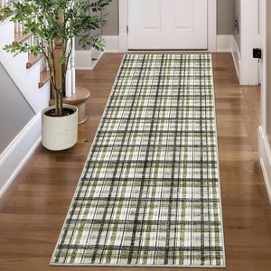 Area Rug for Bedroom Washable Non Slip Runner Rug Low Pile Soft Non Shedding Stain Resistant Carpet - 1 of 4
