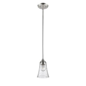 Millennium Lighting Natalie 1 - Light Pendant in  Satin Nickel - 1 of 4