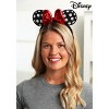 HalloweenCostumes.com One Size Fits Most  Women  Sequined Minnie Mouse Polka Dot Ears Headband Accessory, Black/White/Red - 3 of 4