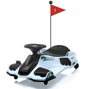24V Kids Ride-On Drifting Car, Electric Drift Go-Kart With 180W Brushless Motor - 1 of 4