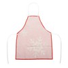 Unique Bargains Christmas Aprons Linen Red Beige 21.65"x26.77" 1Pc - 4 of 4
