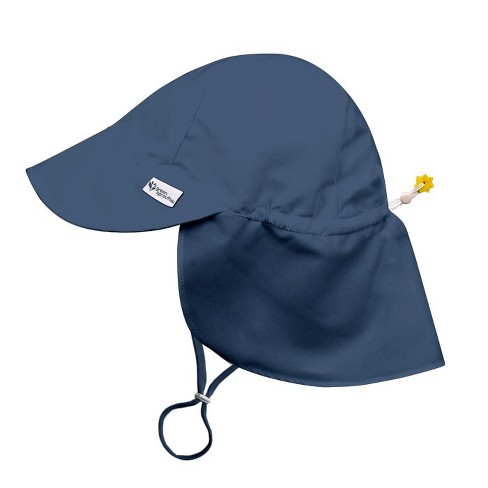 Green Sprouts Baby/toddler Upf 50+ Eco Flap Hat - Navy - 9/18