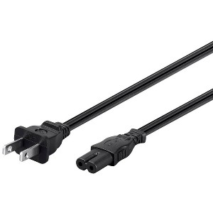 Monoprice 15ft 18AWG AC Power Cord Cable w/o Polarized, 10A (NEMA 1-15P to IEC-320-C7) - 1 of 4