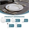 Posh Setting 840 Piece White And Silver Plastic Party Bundle - Marble (120 Settings) - 2 of 4