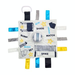 Baby Jack The Learning Lovey Volleyball Bump Set Spike Sports Tag Toy Soother 10" x 10" - 1 of 4