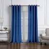 RT Designers Collection Cole Textured Grommet Room Darkening Curtain Panel Navy - 2 of 4