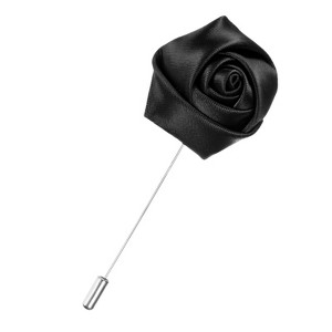 Unique Bargains Wedding Groom Boutonnieres Rose Flower Lapel Pins for Men 1 Pc - 1 of 4