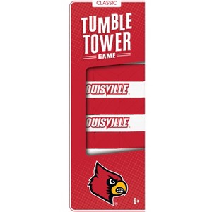 MasterPieces Real Wood Block Tumble Towers - NCAA Louisville Cardinals - 1 of 4