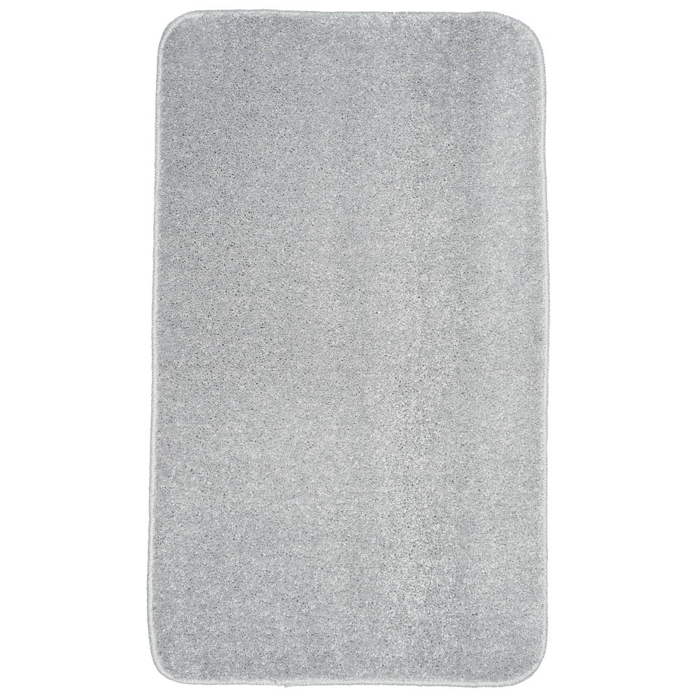 20inx34in Gramercy Bath Rug Silver - Garland Rug