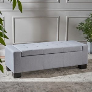 Christopher Knight Home Nadia Contemporary Tufted Storage Ottoman Bench - 1 of 4
