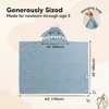 KeaBabies PlayPals Baby Towels with Hood for Girls, Boys, 100% Organic Soft Cotton Hooded Bath Towels for Newborn, Kids - 2 of 4
