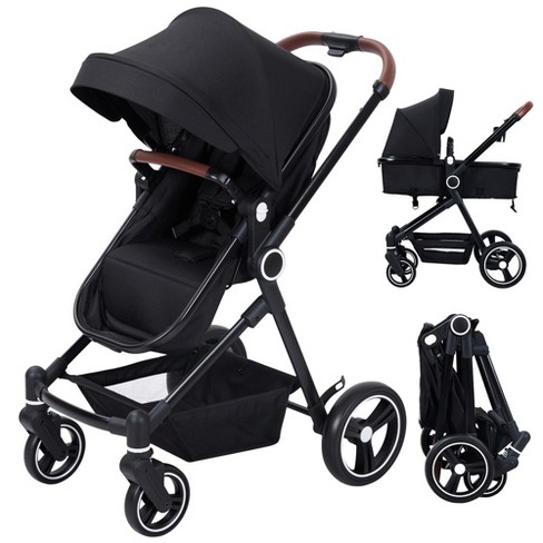 2 In1 Baby Stroller High Landscape Infant Stroller Reversible Bassinet Pram Stroller Target