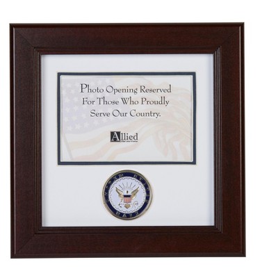 Allied Frame Us Navy Medallion Landscape Picture Frame - 4 X 6 Picture ...