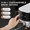 WHALL Touchscreen Espresso Machine 20 Bar，Espresso Coffee Maker with Milk Frother Steam Wand, Stainless Steel Coffee Machine with Removable Water Tank - 4 of 4