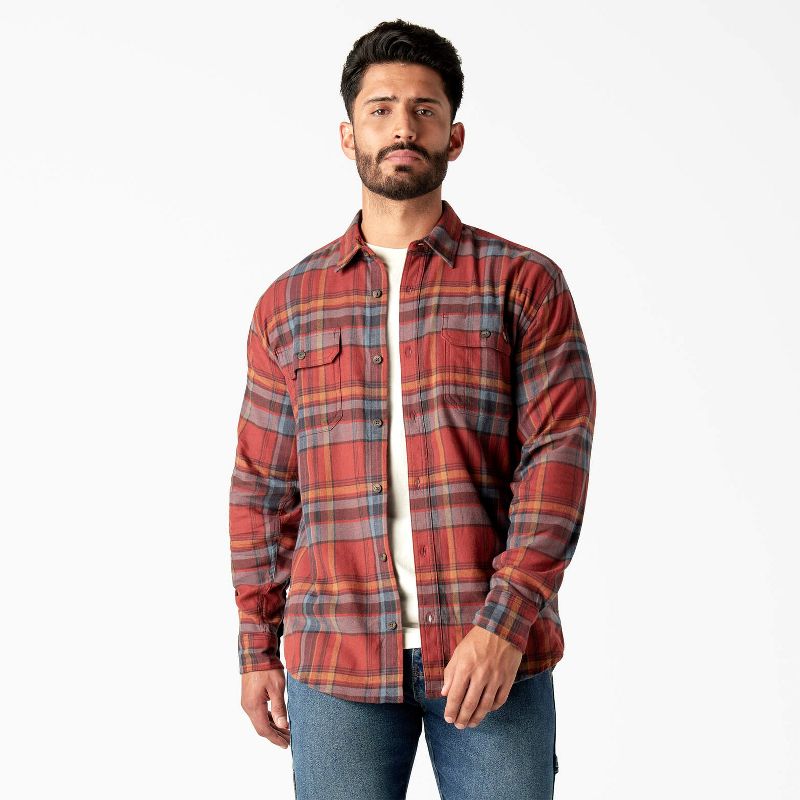 Dickies FLEX Long Sleeve Flannel Shirt, 1 of 4