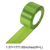 Unique Bargains Ribbons for Crafts Wide Satin Grosgrain for Wreaths & Crafts Polyester Cameo 866.14"x1.57" 1 Pc - 3 of 4