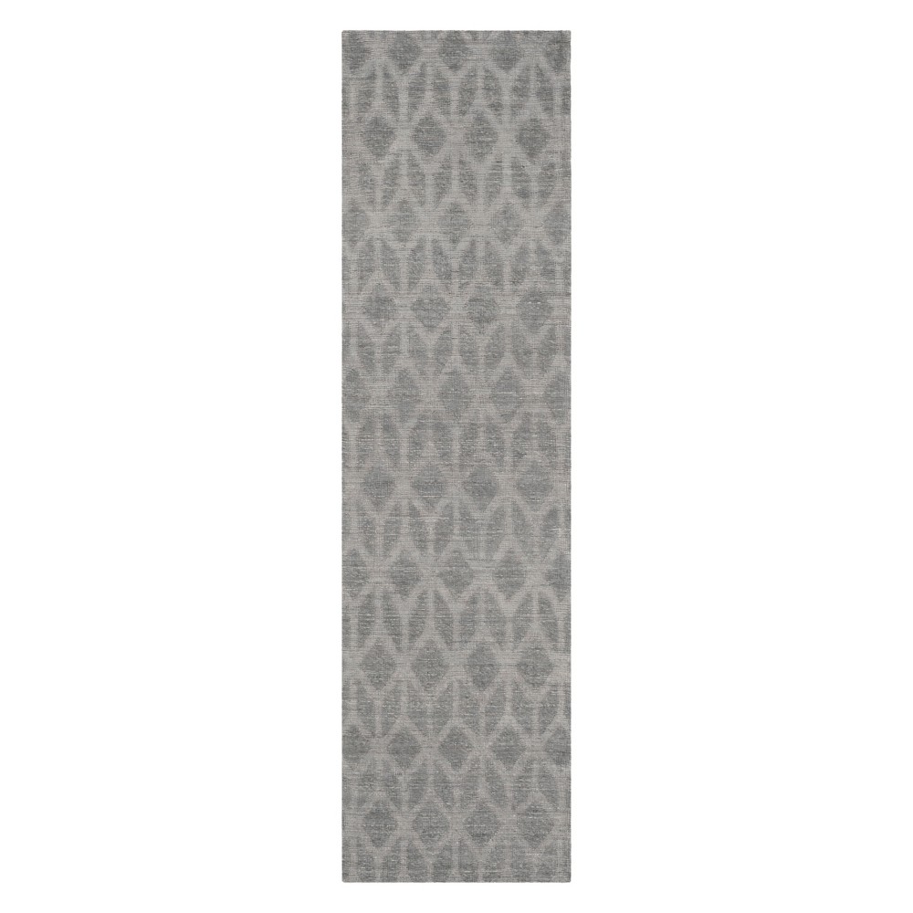  Geometric Design Runner Gray/Gold