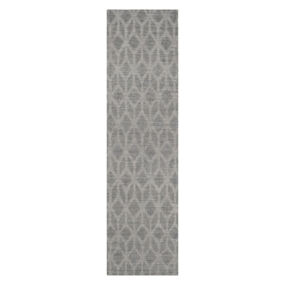 2'3inX6' Geometric Design Runner Gray/Gold - Safavieh