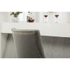 NicBex Dining Chairs Set of 2 Upholstered Chair Tufted Solid Wood Wingback Hostess Chairs with Nail Heads Suitable for Kitchen - 4 of 4