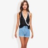 Anna-Kaci Women's Halter Neck Knit Tank Top with V-Neck Wrap Design and Side Tie Detail Top - 3 of 4