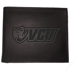 Evergreen NCAA VCU Rams Black Leather Bifold Wallet Officially Licensed with Gift Box - 1 of 1