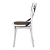 2 Pieces Set Dining Side Chair Rustic Modern Farmhouse Design Retro Design With Metal x Design - 2 of 4