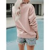 Women Pullover Crewneck Casual Oversized Long Sleeve Tops Fall Winter Blouses - 2 of 3