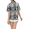 LA LEELA Women's Button Down Short Sleeve Summer Funny Aloha Party Shirt Hawaiian Club party Casual Blouse - 4 of 4