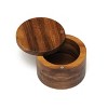 Acacia Salt Box with Swivel Cover - Lipper International - image 2 of 3