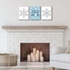 Big Dot of Happiness Winter Wonderland - Holiday Wall Art and Blue Snowflake Decorations - 7.5 x 10 inches - Set of 3 Prints - 3 of 4