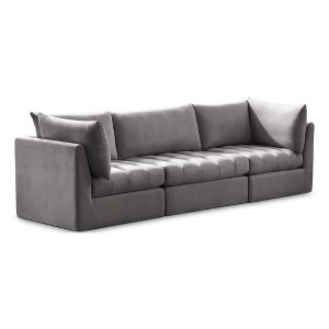 Meridian Furniture,Jacob Velvet Modular Sofa - 1 of 4