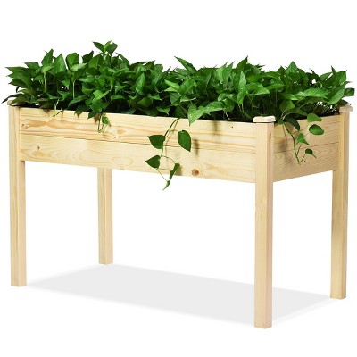 Tangkula Vegetable Flower Planter Wooden Garden