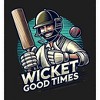 Cricket Sports "Wicket Good Time"  Adult Long Sleeve Hoodie - 2 of 2