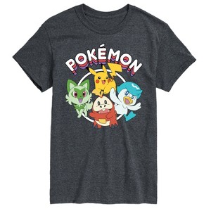 Men's - Pokémon - Scarlet & Violet Starters Short Sleeve Graphic T-Shirt - 1 of 4