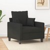vidaXL Sofa Chair Upholstered Single Sofa Armchair for Living Room Fabric - 2 of 4