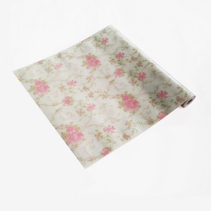 Slickblue Pink Rose Self-Adhesive Wallpaper – Peel & Stick Floral Vinyl for Living Room, Bedroom, Bathroom Makeover - 1 of 3