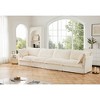 Oversized 156.6" Corduroy Slipcovered 4 Seater Modular Sectional Sofa with French Edges and Removable Covers, 4-Piece Free combination - 2 of 4