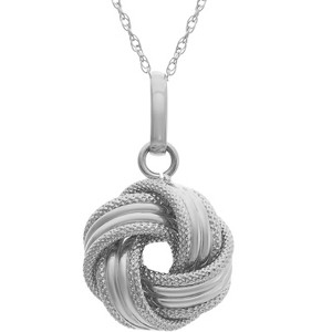 Giorgio Di Vicenza 14K Gold Italian Love Knot Necklace - 1 of 2