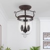 Livex Lighting Jefferson 3 - Light Flush Mount in  Bronze - 3 of 4